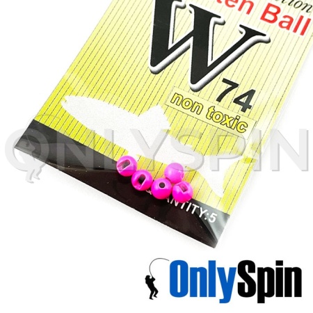 Вольфрамовые головки OnlySpin 0.35gr 3.3mm розовый 5шт