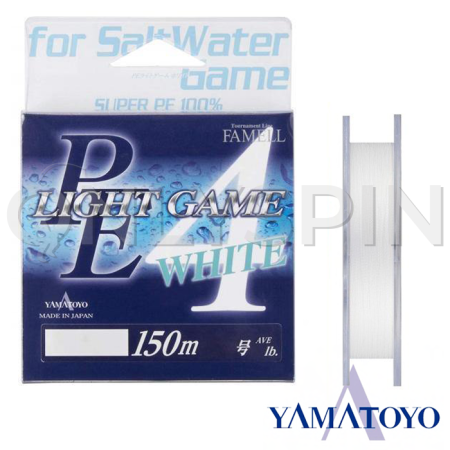 Шнур Yamatoyo Light Game PE X4 150m white #0.2 0.074mm 1.7kg